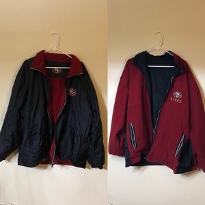 San Francisco 49ers football reversible jacket
